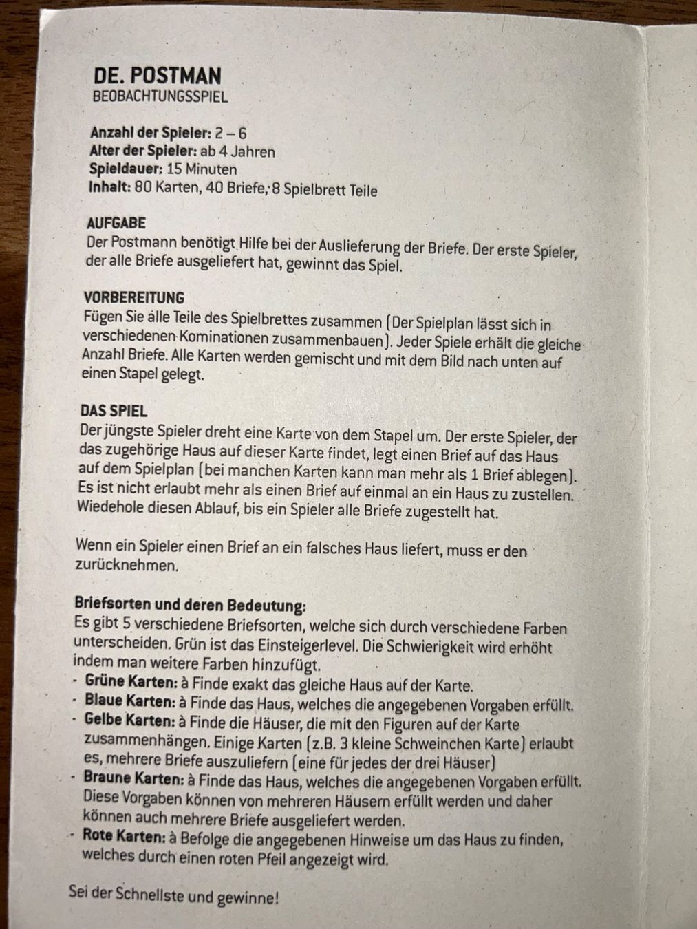 Giochi: Postman-Spiel von Londji – Usato da Safenwil venduto da 2hand_aber_wertvoll 2