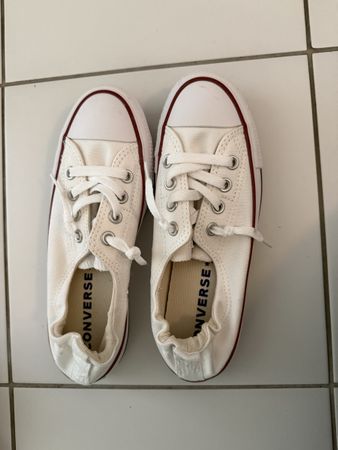 White Converse All Stars — Size 6.5 