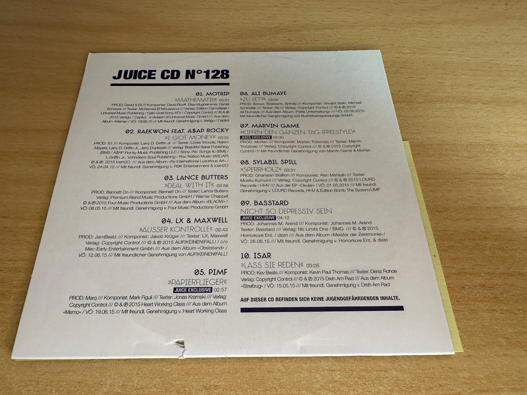 CD: Various – Juice CD No. 128 – Usato da Rikon im Tösstal venduto da Alpenmutz 1