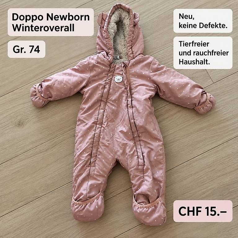 Babyanzüge: Doppo Newborn Winteroverall  Gr. 74 – Neu und originalverpackt aus Oberrüti von Sandrina908