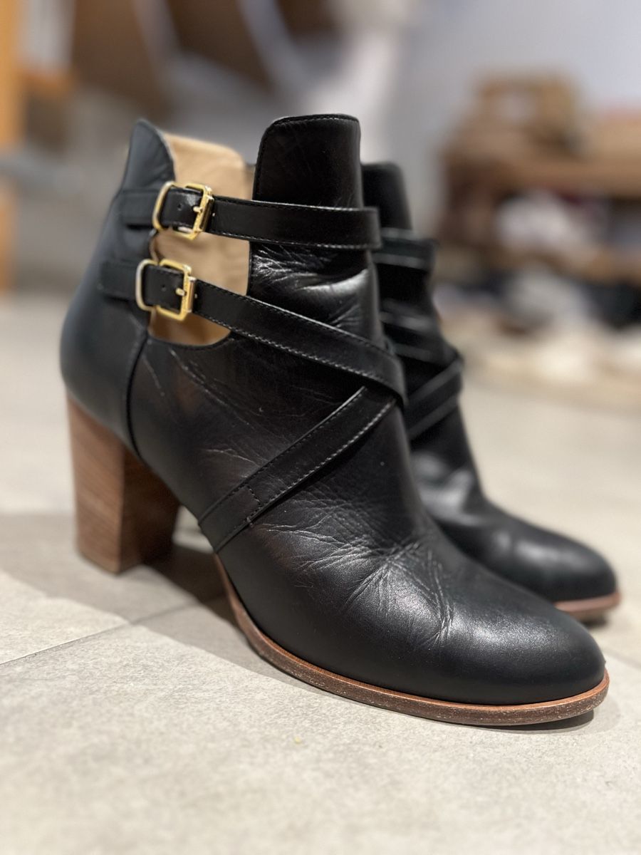 Navyboot Scarpe da donna: Schwarze Lederstiefeletten, Grösse 40, Navyboot – Usato da Langenthal venduto da ivet7