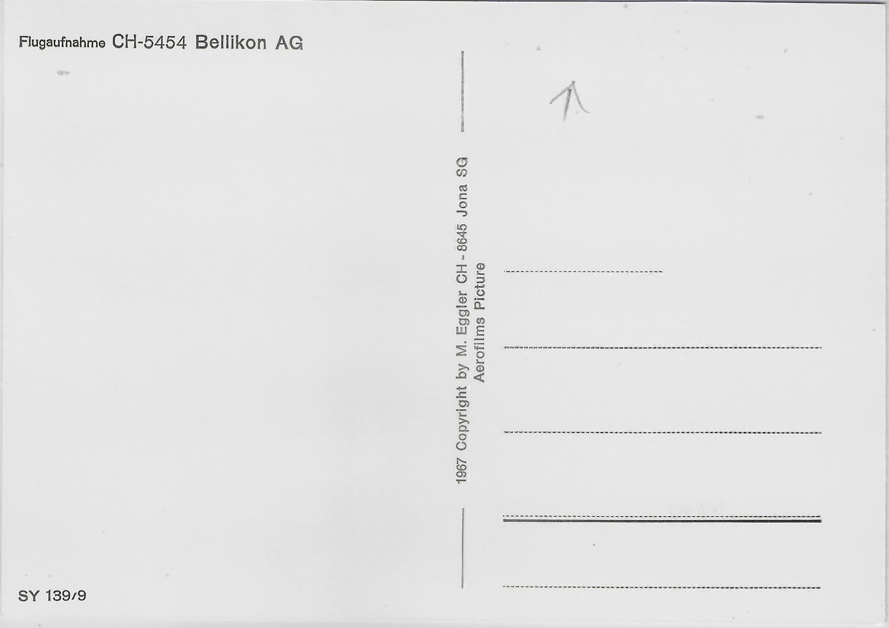 Cartoline postali: Flugaufnahme Bellikon AG – Antico da Ettingen venduto da Kartenplanet 1