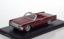 Lincoln Continental 53A Convertible 1961 dunkelrot     1:43