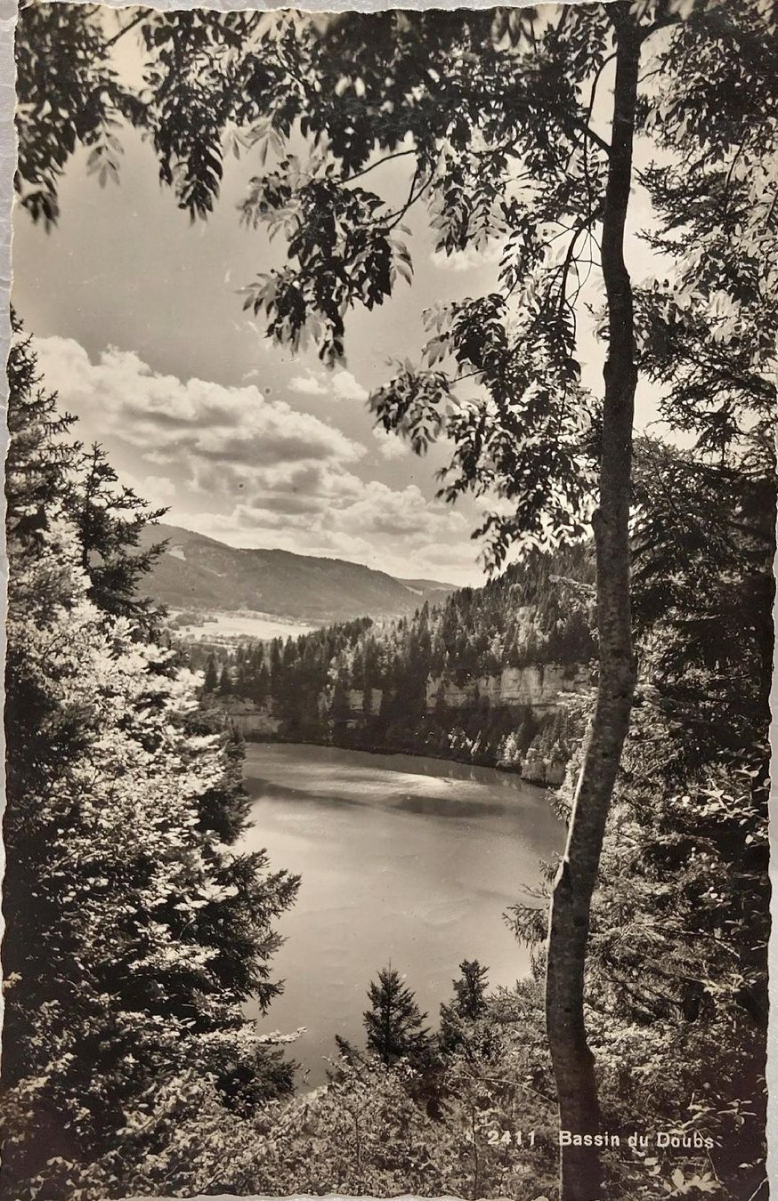 Cartoline postali: Bassin du Doubs  -  1953 – Usato da Delémont venduto da Domdom1