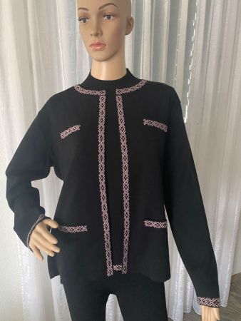 Perfekter Auftritt - tolles zeitloses Twinset schwarz, M/L