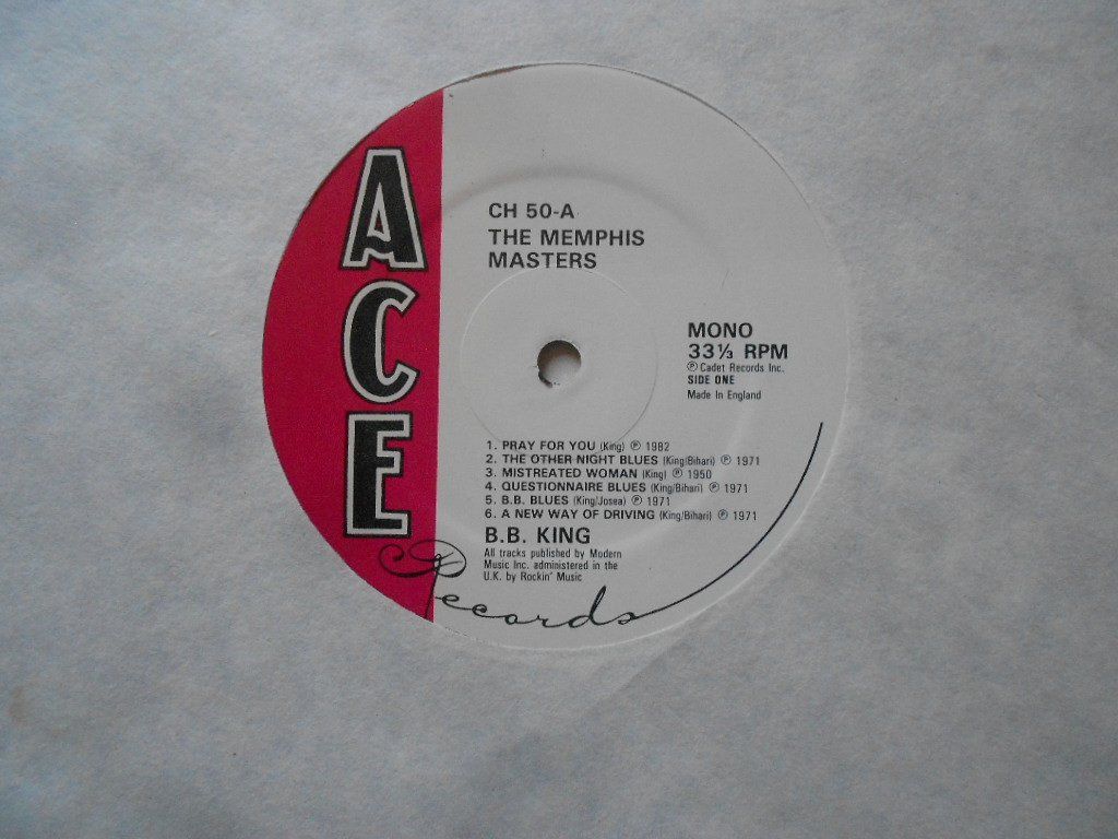 Schallplatten: B.B. KING  -  THE MEMPHIS MASTER – Gebraucht aus Bex von Giorgiob 3