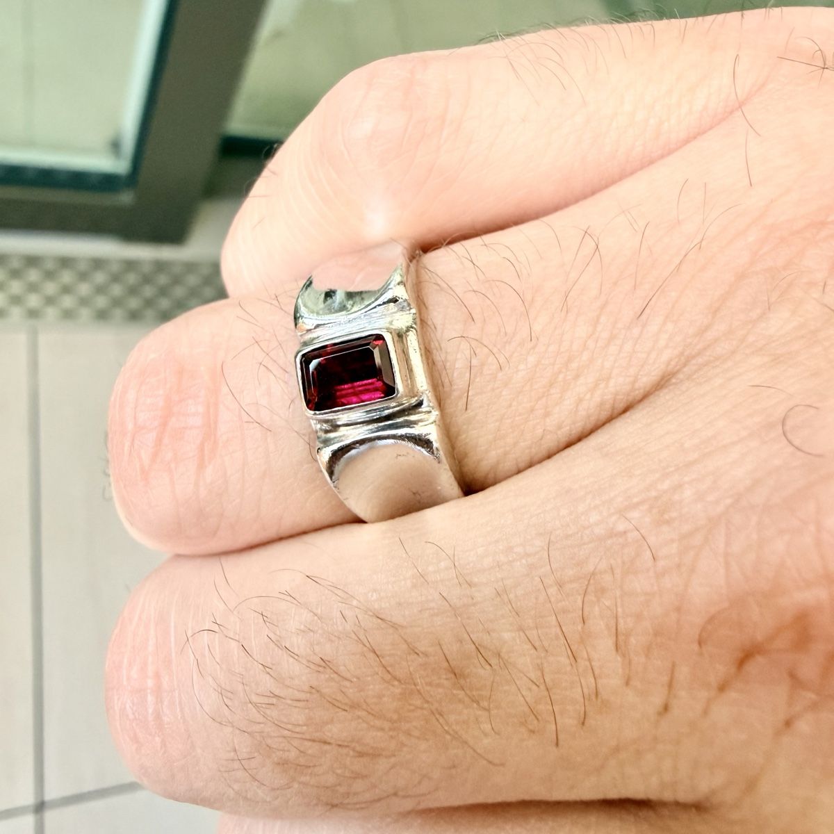Ringe: Bague en argent - Grenat – Gebraucht aus Marly von Nor_al3