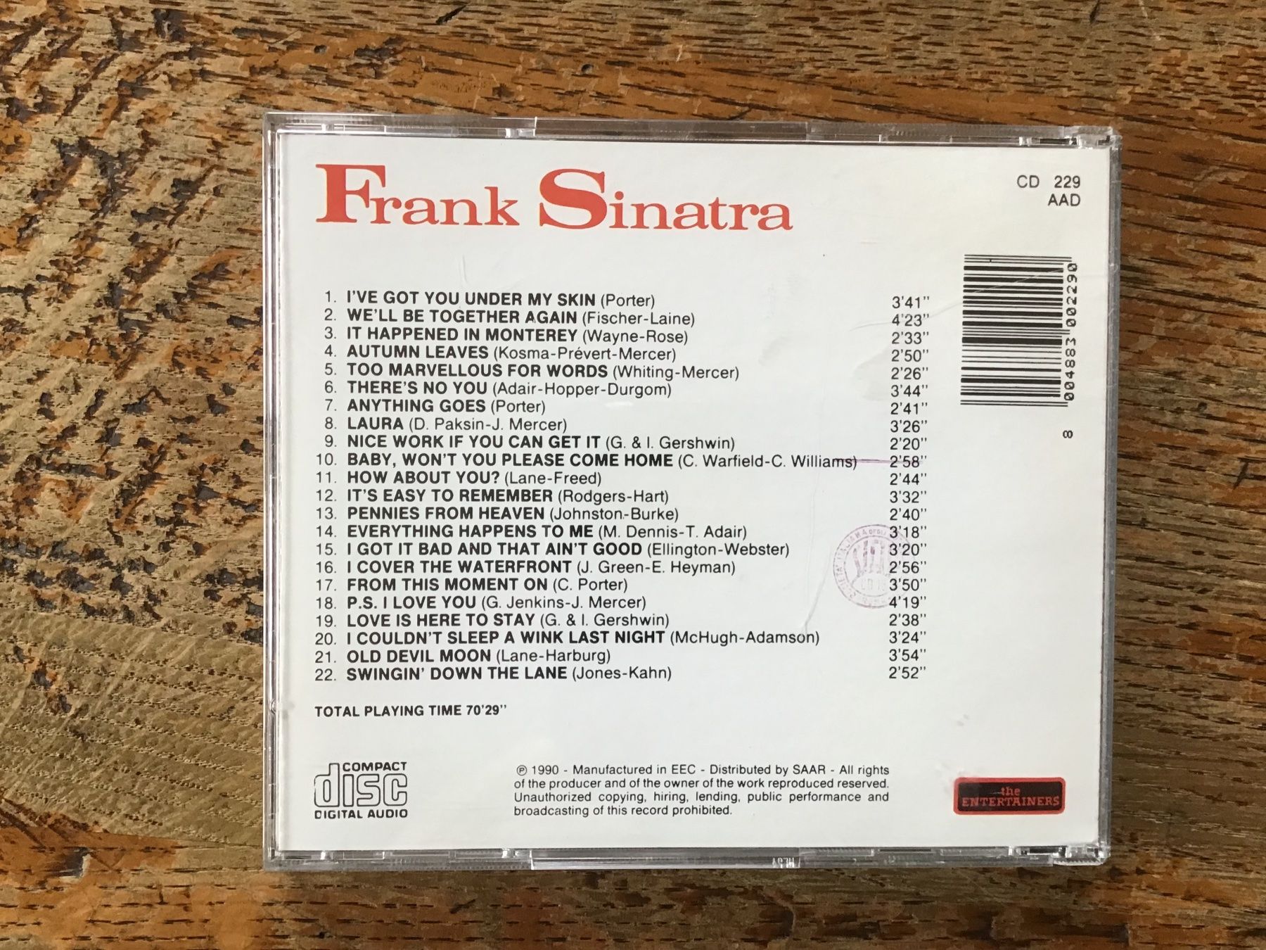 CD: CD Frank Sinatra – Usato da Fully venduto da Ruby97 2