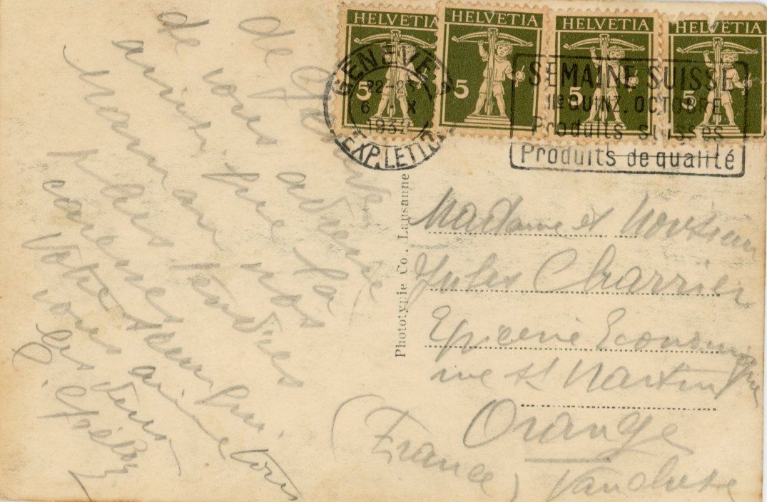 Cartoline postali: Genève   GE  -  Gare Cornavin  / Camion & Oldtimer   en 1932 – Usato da Brig venduto da Valcards54 1