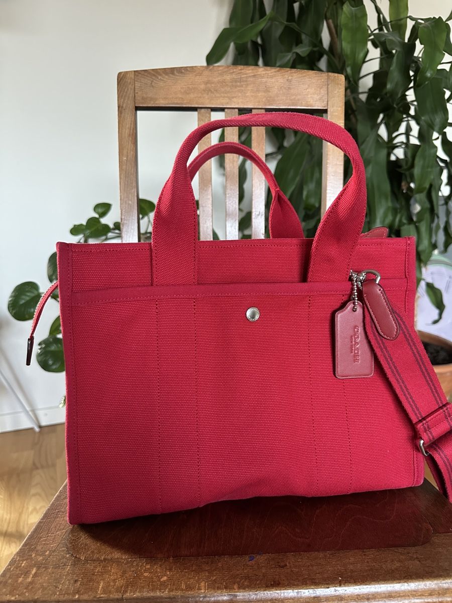 Coach Borse da donna: COACH Shopper "Cargo Tote" rot – Nuovo (secondo la descrizione) da Winterthur venduto da yosushi 1