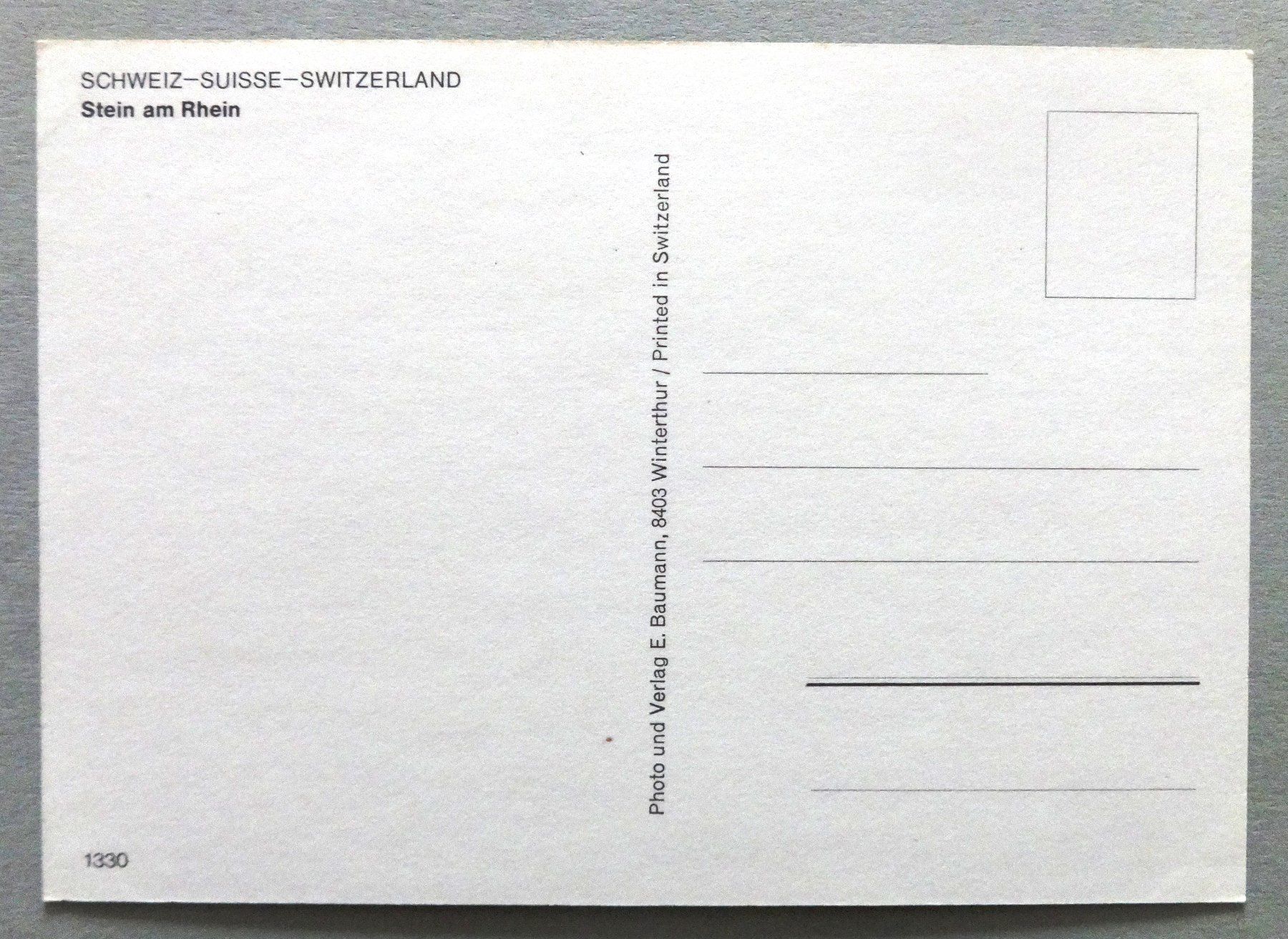 Cartes postales: Stein am Rhein – D'occasion à Fétigny par Billy2miny 1
