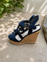Sandales compensées bleu marine T 37 👠