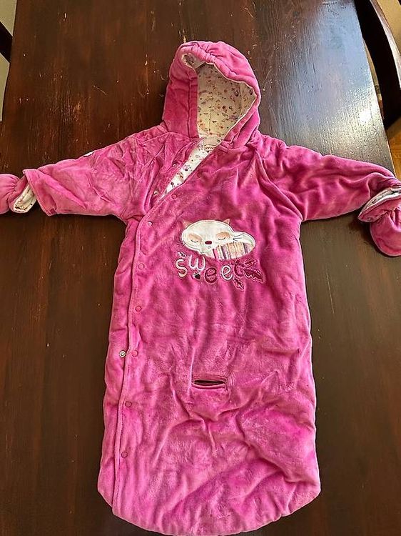 Gigoteuse,Naissance Manches Longues Combinaison Barboteuse,Hiver Grenouillère à Capuche Bébé