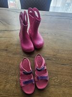 Crocs Set: Sandale Gr. 11 & Stiefel Gr. 13