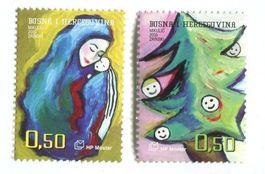Briefmarken "Weihnachten". Bosnien und Herzegowina.