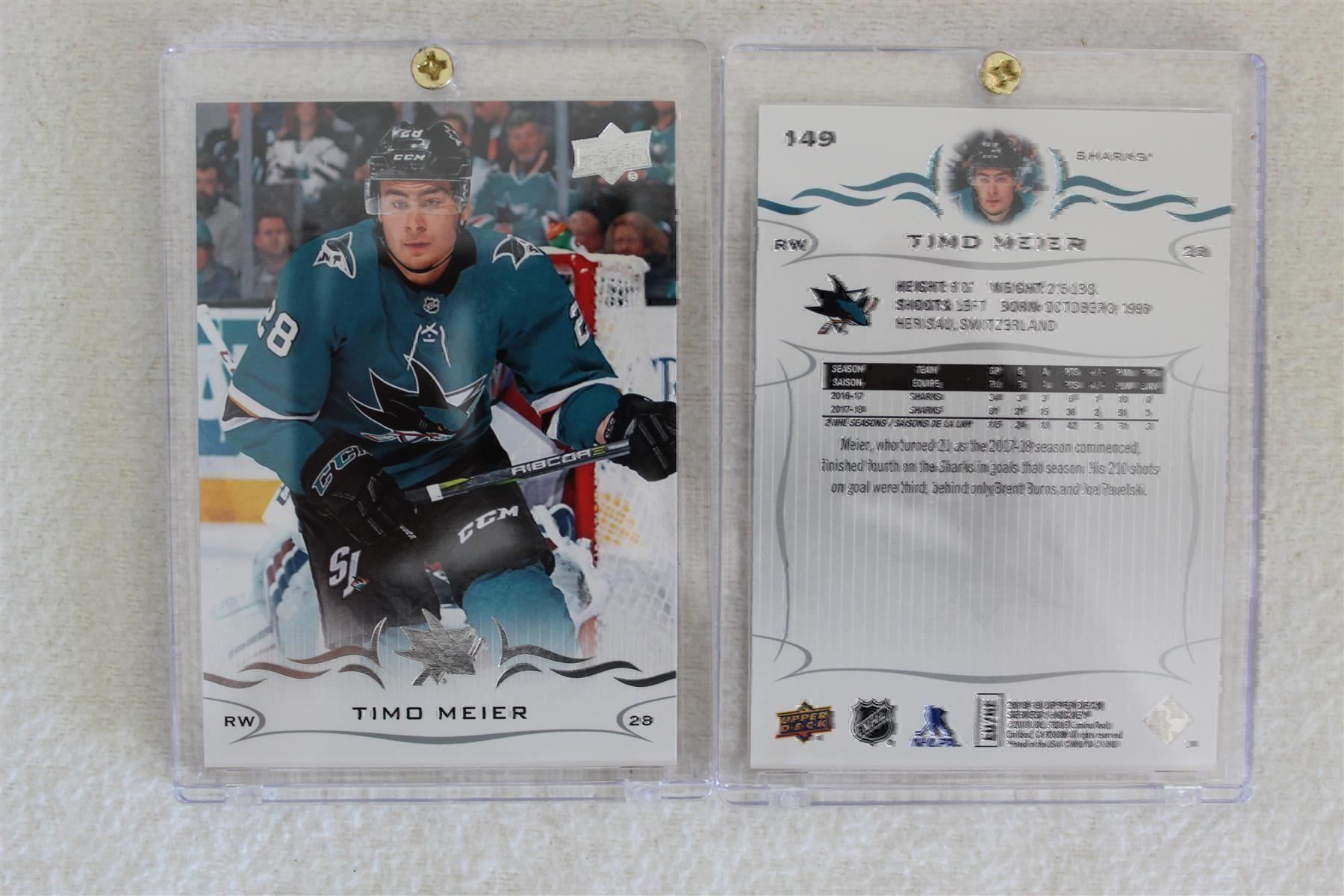 NHL Carte collezionabili: NHL Timo Meier San José Sharks Plakette – Nuovo e nell'imballaggio originale da Reinach BL venduto da RetroGamesSportsMore 5