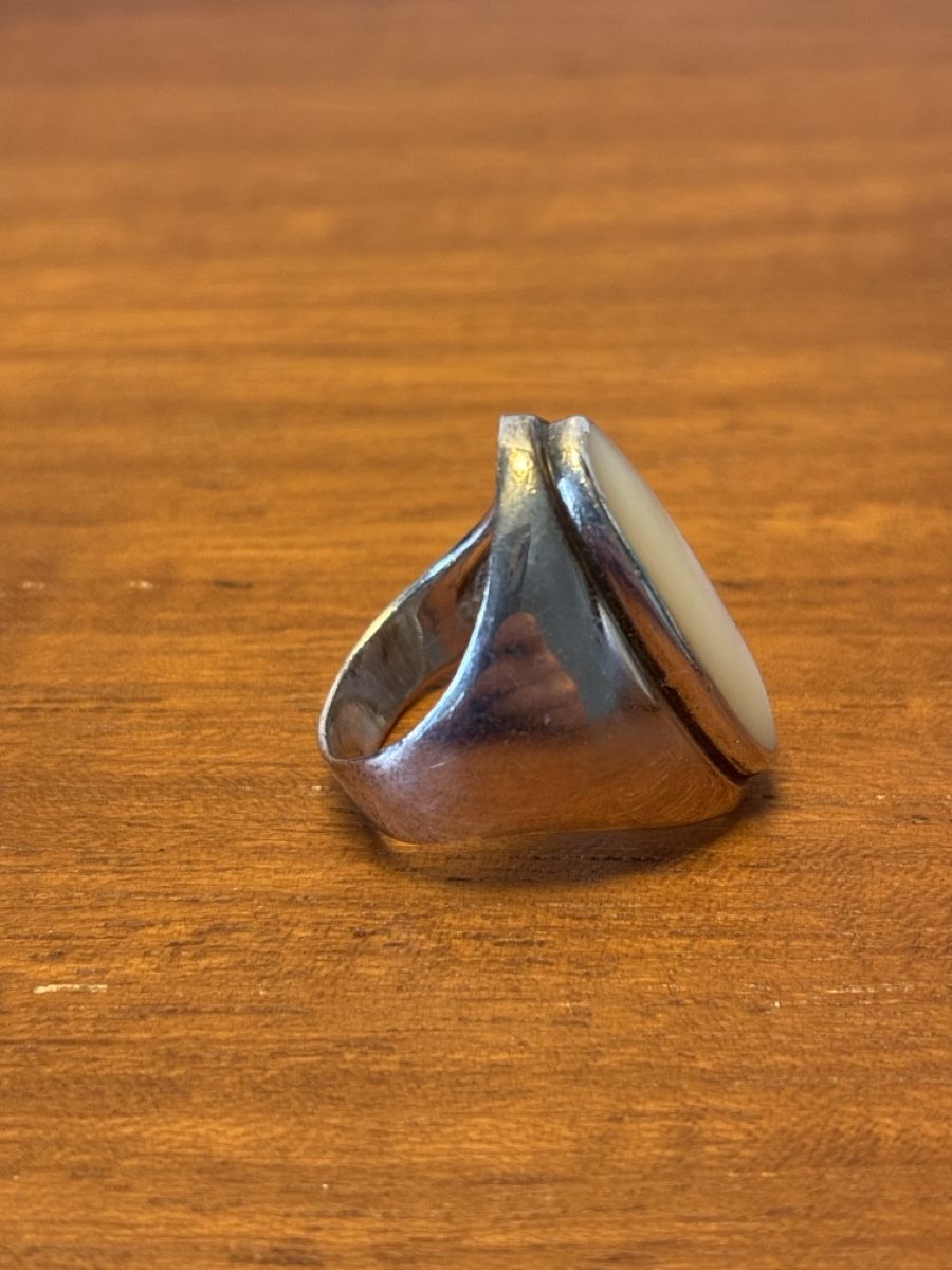 Ringe: silberring 925 mit schönem perlmut oder edelstein – Gebraucht aus Zürich von pannacotta23 1