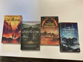 Lot de 4 livres James Dashner Le Labyrinthe bon état