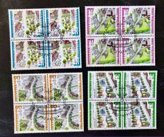 Viererblock Nr.B268 -B271 ET Stempelt Carouge 2000  Kat:30Fr