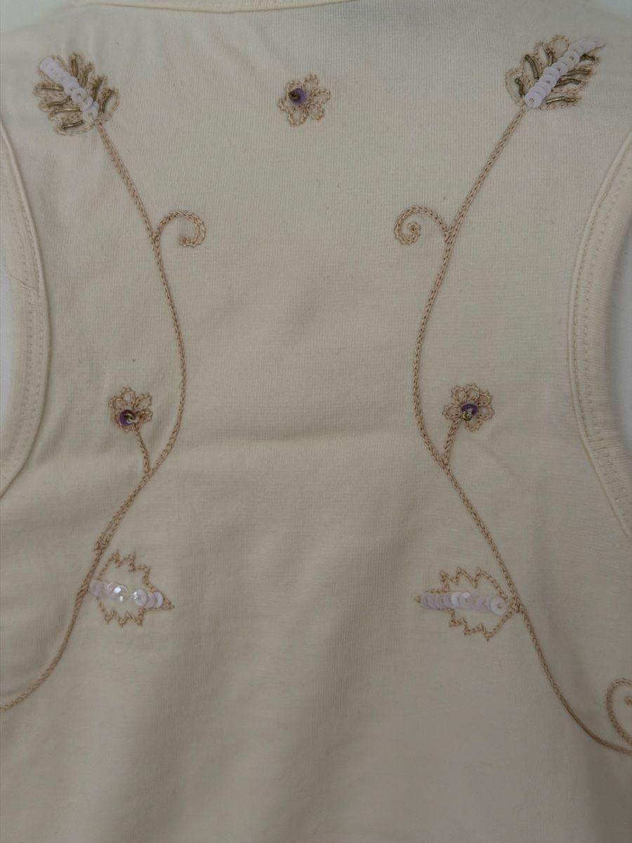 Tops: Tanktop bestickt creme 95% Baumwolle – Gebraucht aus Winterthur von tat_ky5h 6
