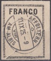 Francozettel SBK 1C mit ST Affoltern a/A, mit Abart