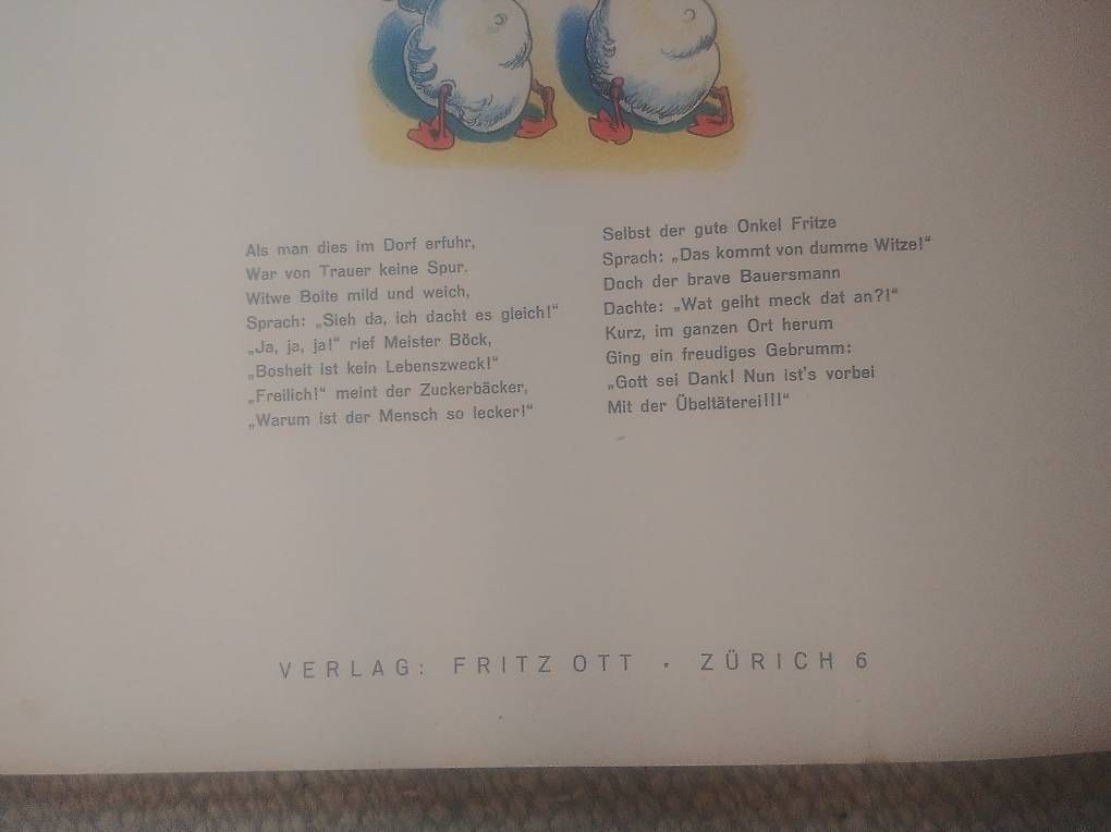 Bücher: Kinderbuch Max und Moritz – Gebraucht aus Zürich von gol_jc2x 1