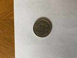Schweizer 5 Rappen Münze, Jahrgang 1925, Silber