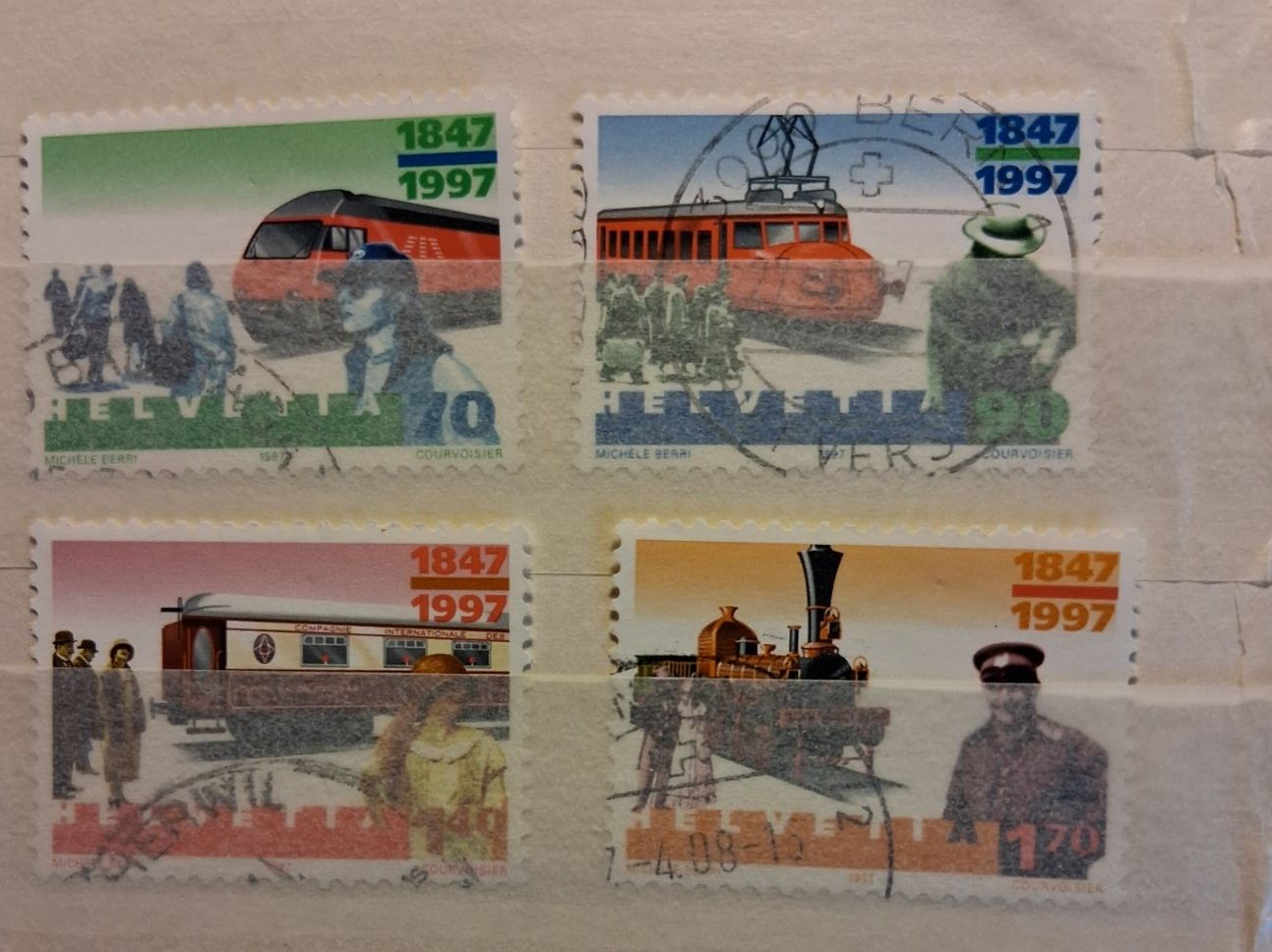Tutti i francobolli: 1997  909 - 912 ° – Usato da Buchs SG venduto da Tigeradler
