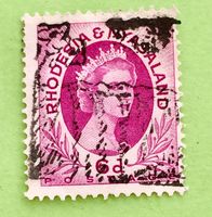 Briefmarken aus Rhodesien und Njassaland Königin Elizabeth 