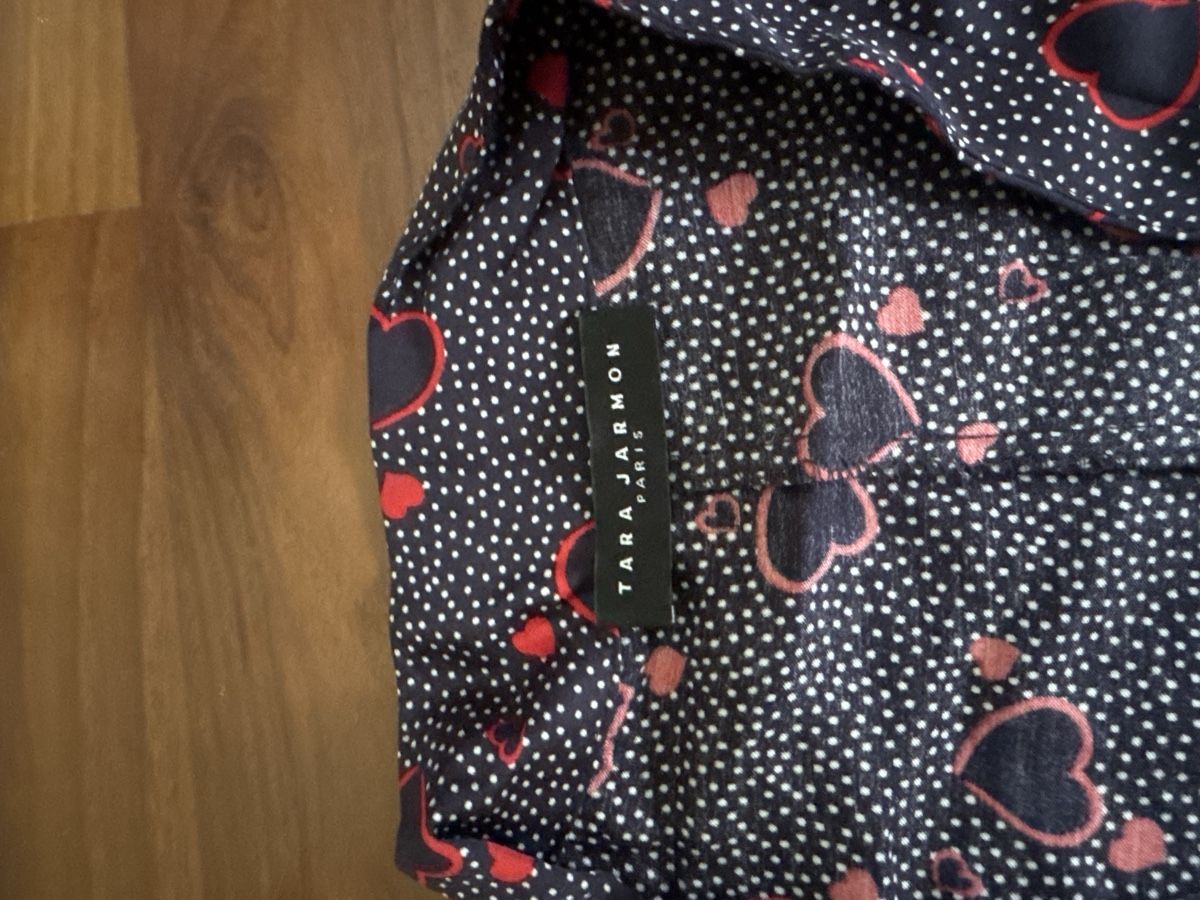 Vestiti: Damen Kleid mit Herzmuster dunkelblau – Usato da Rüschlikon venduto da norber44 1