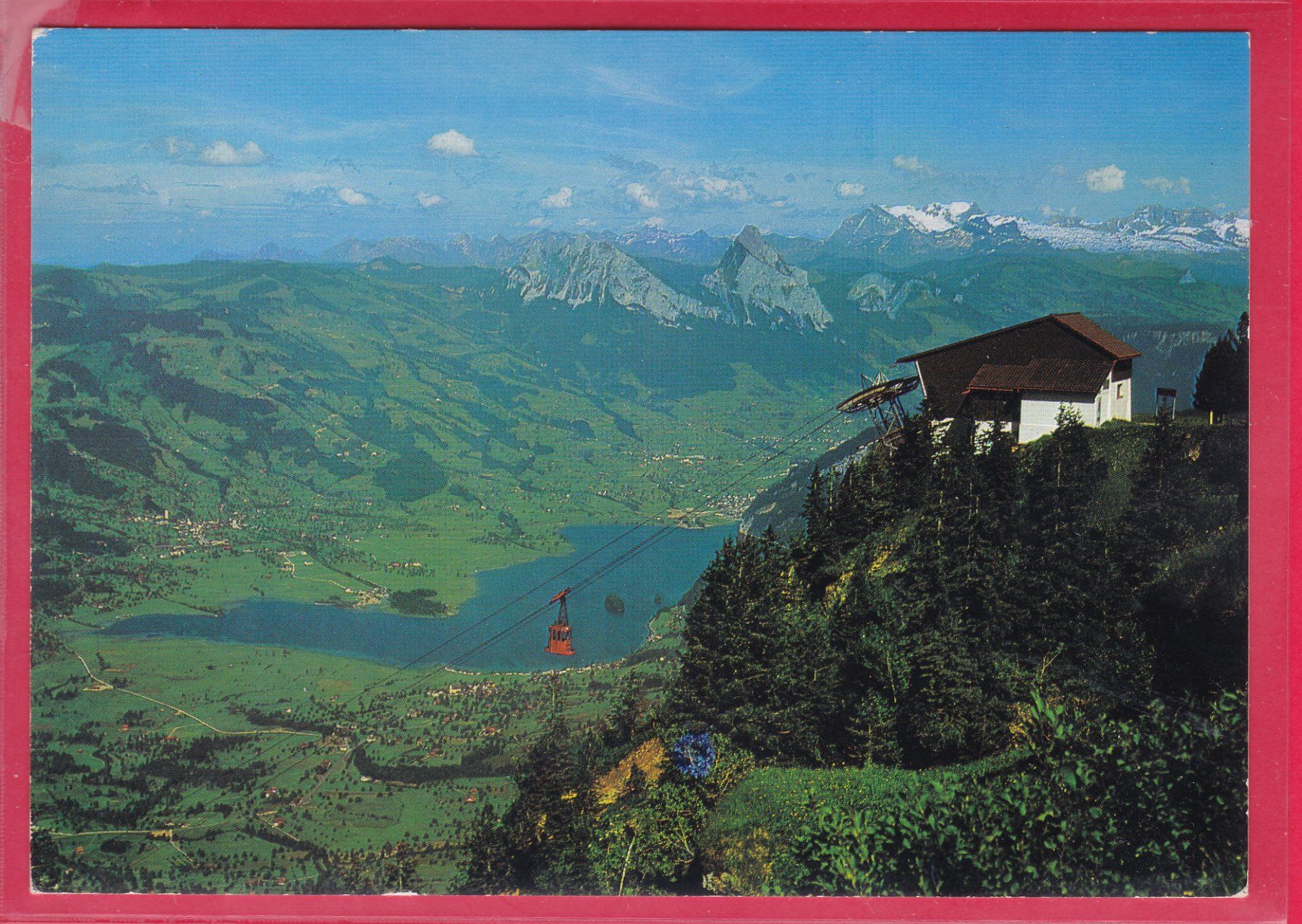 Cartoline postali: RIGI SCHEIDEGG, LUFTSEILBAHN GOLDAU KRÄBEL - SCHEIDEGG – Usato da Oberrieden venduto da Gebirgsstelze
