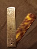 Kamm Vintage mit Silber  Etui, Schildpatt Optik, A1 Zustand