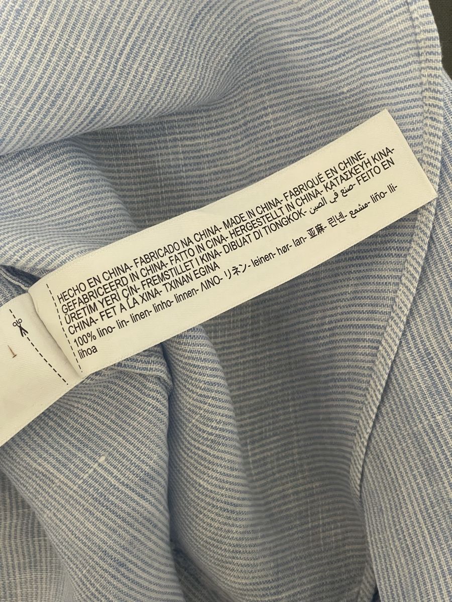 Massimo Dutti Chemisiers: Chemise Massimo Dutti bleu rayée taille 36 lin – D'occasion à Fribourg par Mymikrakra01 4