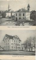 Cham ZG 2 Bild Feuerwehrlokal Schulhaus Turnhalle ca. 1910