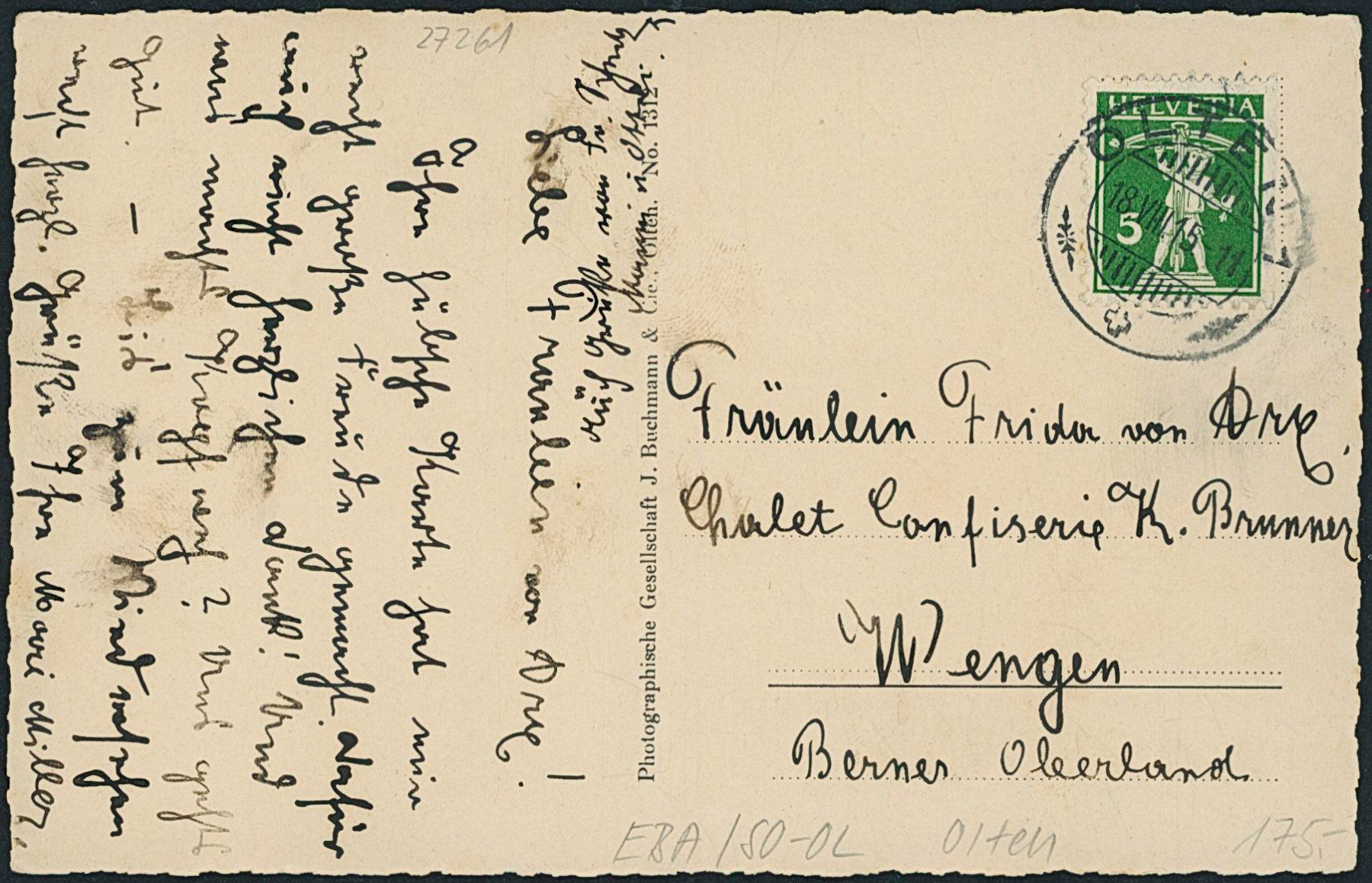Cartoline postali: SO Olten - Bahn - Trimbach – Usato da Schindellegi venduto da leecollect 1