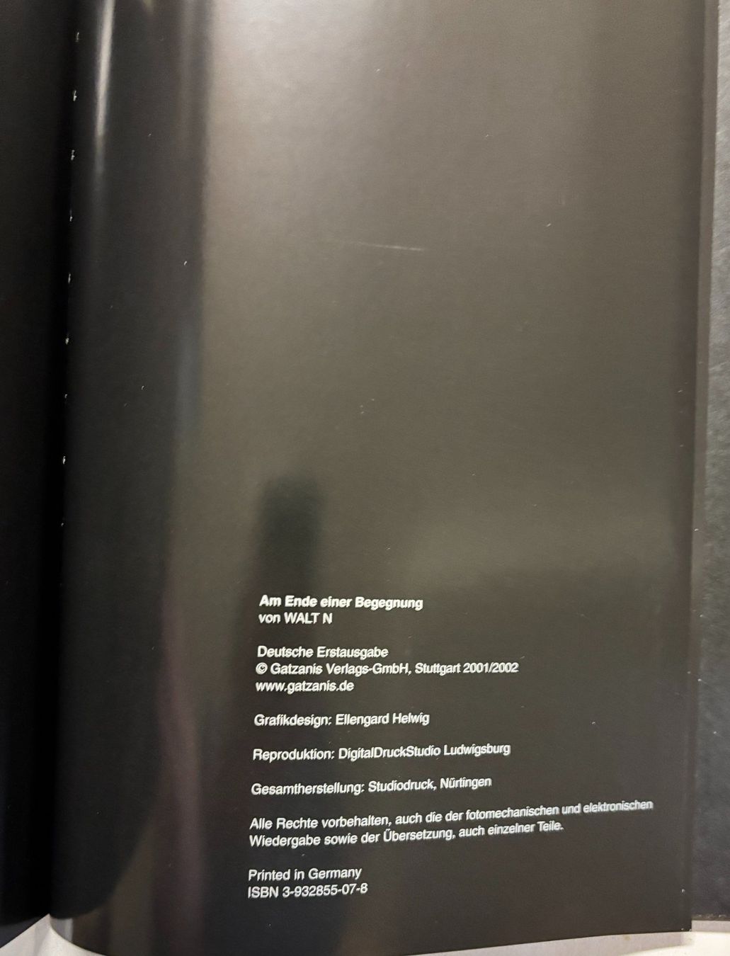 Libri: Am Ende einer Begegnung – Nuovo (secondo la descrizione) da Sarnen venduto da Livres 4