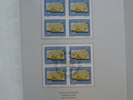1961, B103-B107 Viererblöcke in PTT-HEFT (*/**/O)