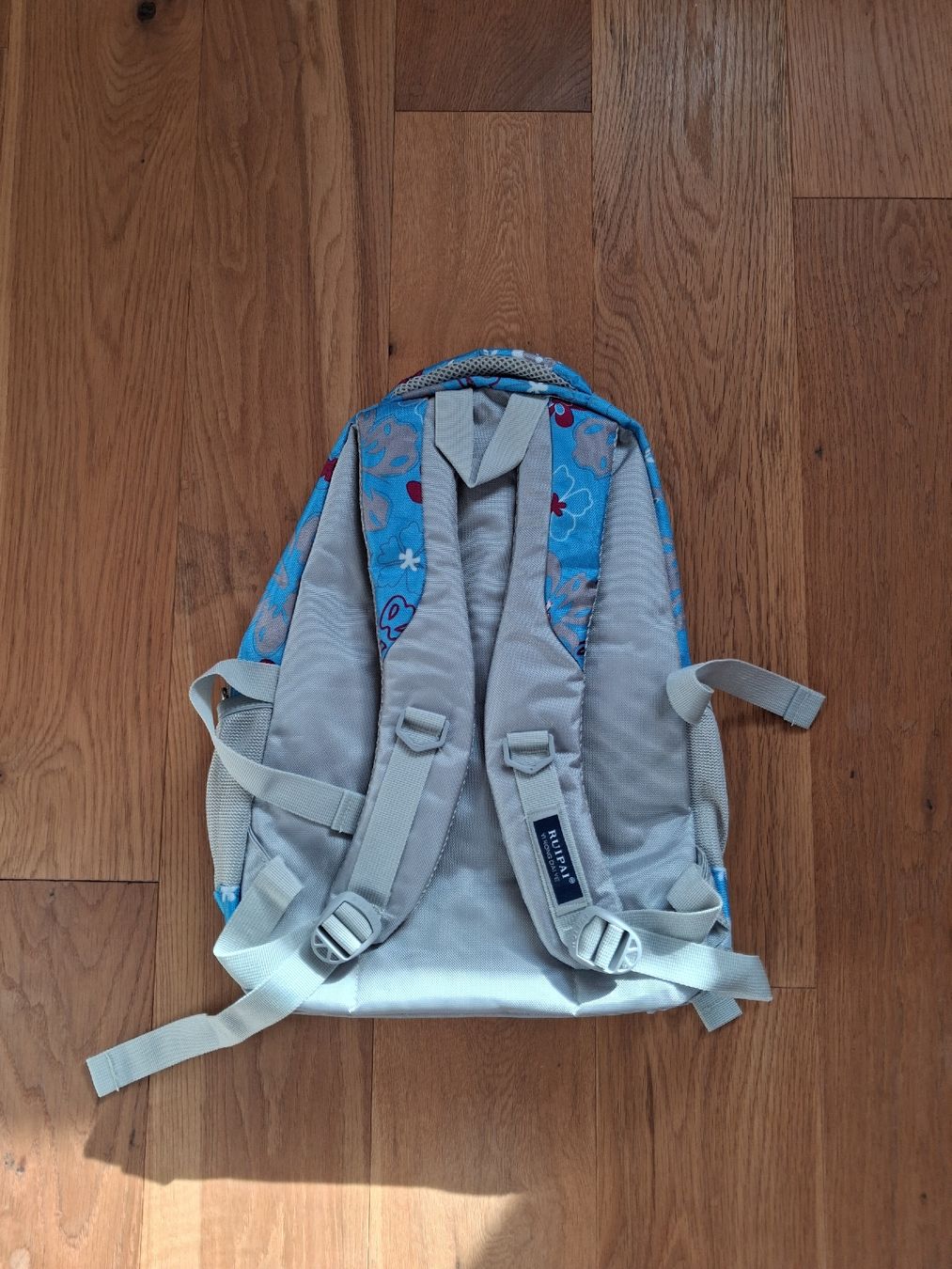 Borse & Zaini: Neuer Blauer Rucksack mit Blumenmuster – Nuovo (secondo la descrizione) da Roggliswil venduto da buechi82 1