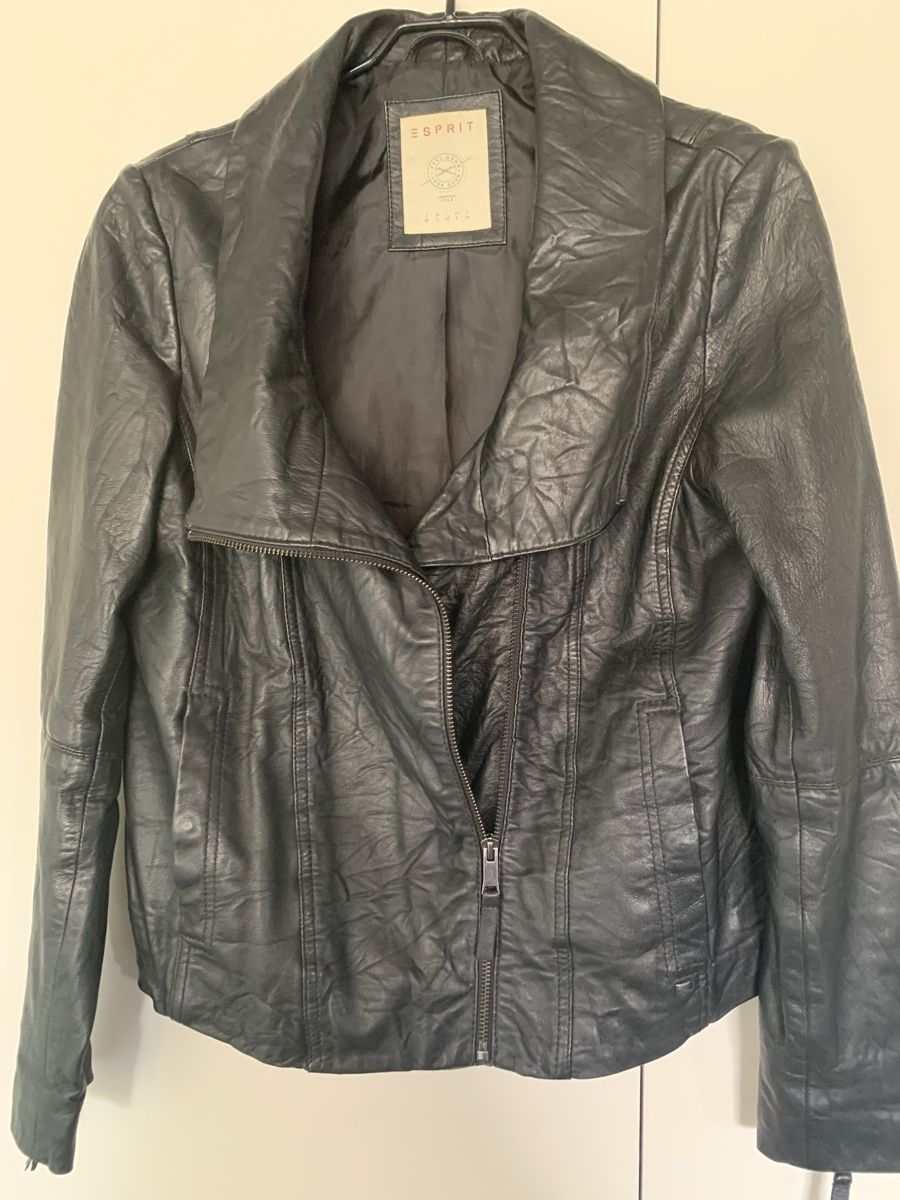 Esprit Giacche: Schicke Esprit Lederjacke, Gr. 38 Schwarz – Usato da Aathal-Seegräben venduto da Squiki 1