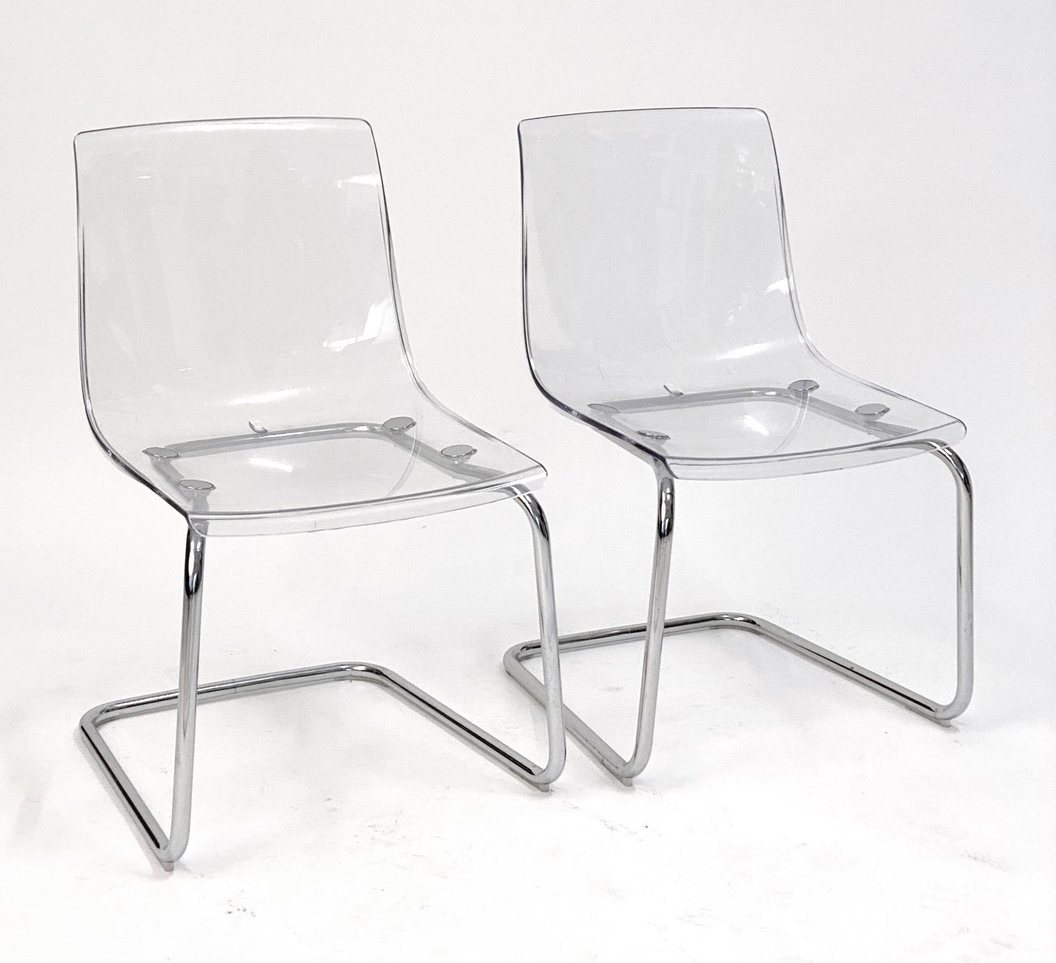 Ikea Sedie: 2 Stühle transparent/verchromt – Usato da Zürich venduto da speedy1