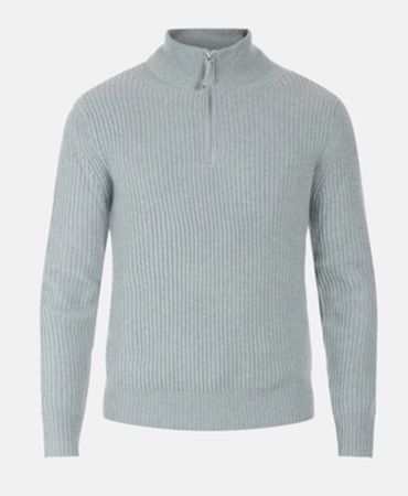 FTC Cashmere Herren Pullover Silver Grösse 48 (M) WIE NEU