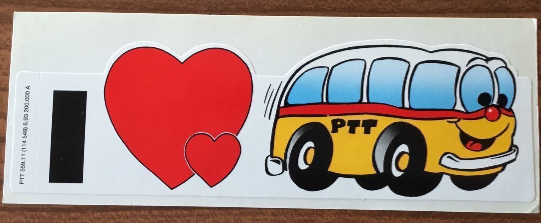 Sticker: I❤Postauto – Nuovo (secondo la descrizione) da Kriens venduto da waedu1965