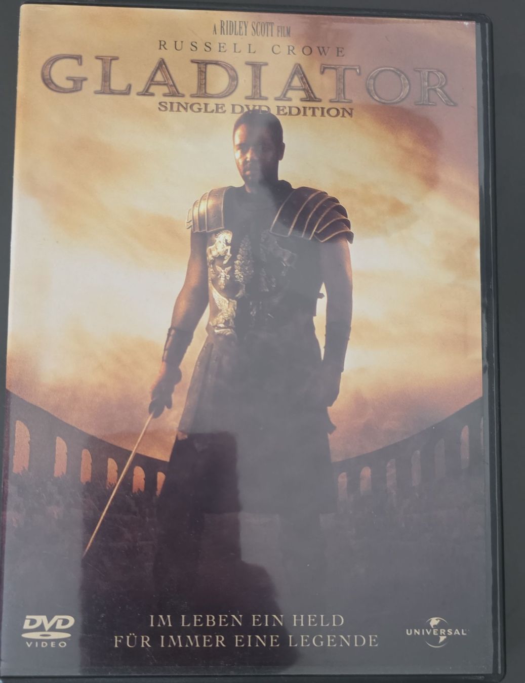 Tutti i DVDs: DVD Gladiator Russell Crowe  – Usato da Zürich venduto da P-editon