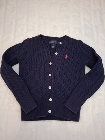 Polo Ralph Lauren, cardigan bleu marine, taille 5 ans