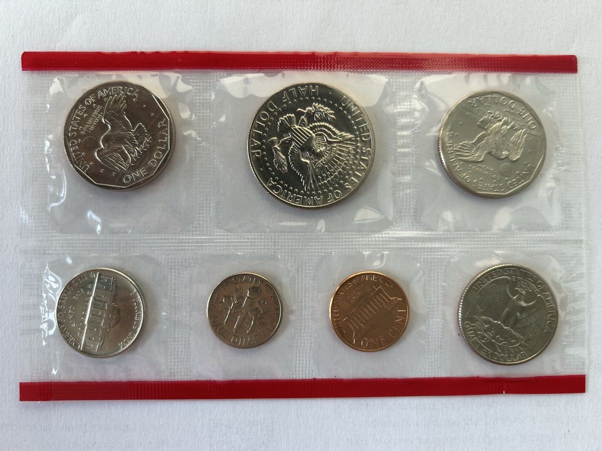Toutes les monnaies: Uncirculated 1980 7-coin US Mint Set – Neuf avec emballage d'origine à Zürich par Sophie0569 1