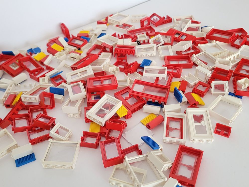 Grand Lot Fenêtres LEGO Vintage Rouge & Blanc...... 3