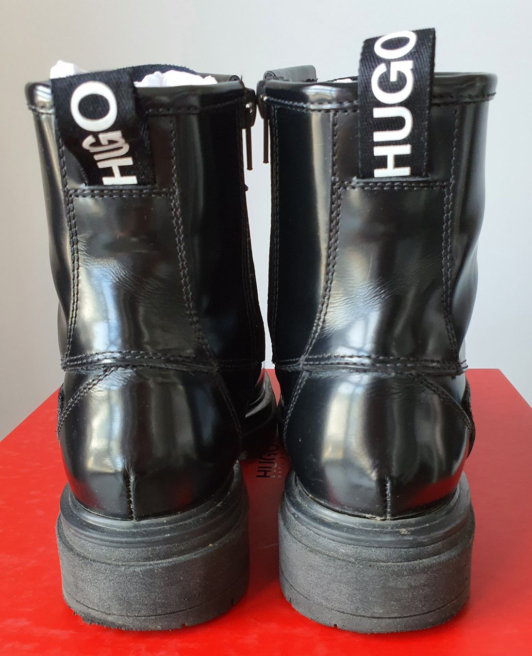 Hugo Boss Scarpe da donna: Hugo  Damen Alpha Bootie-C Combat Boots – Usato da Weiach venduto da sim_8s27 5