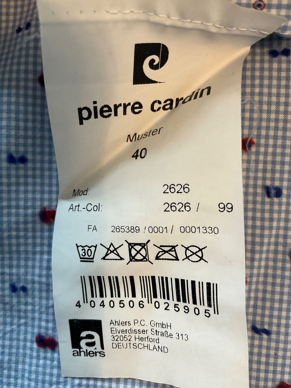 Pierre Cardin Camicie: Hemd von Pierre Cardin, Grösse 40 – Usato da Matten b. Interl venduto da MrMrsUSA 2