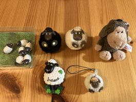 Irisches Schaf-Set: Anhänger und Magnete