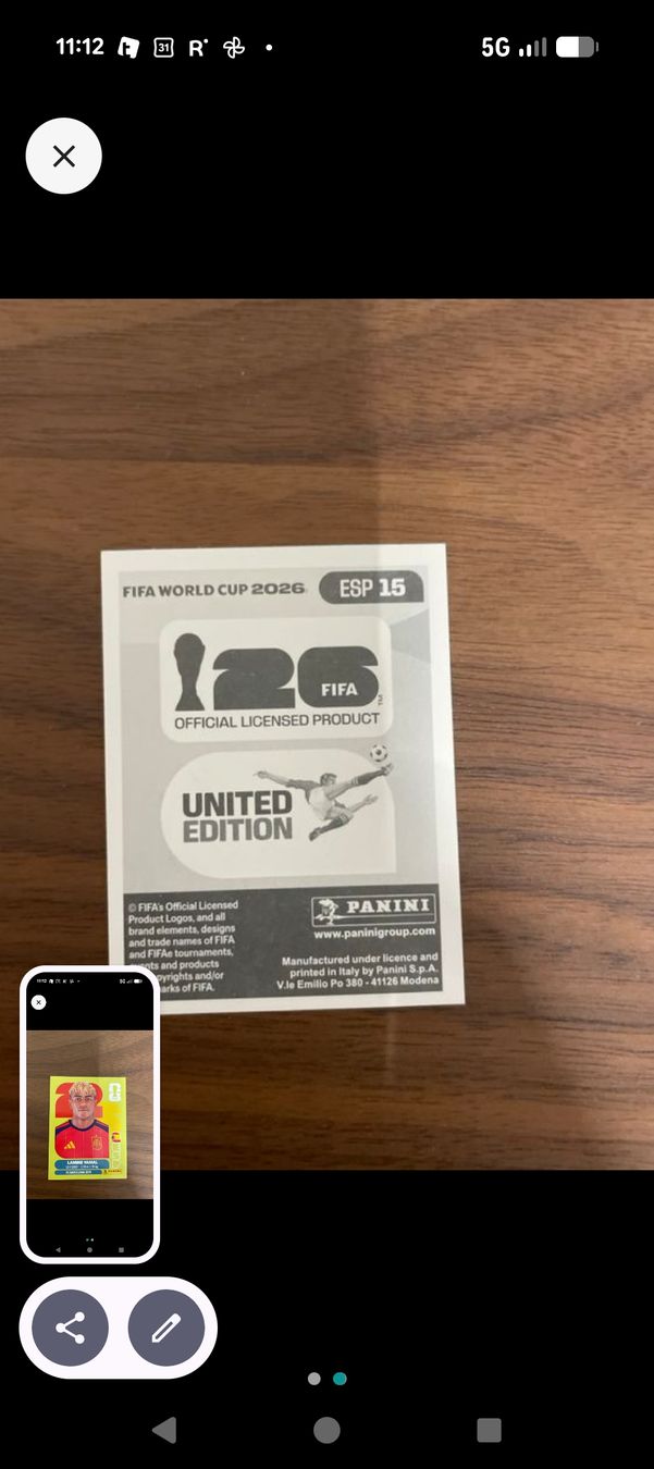 Panini Carte collezionabili: Panini WM 2026 Lamine Yamal – Usato da Eschenbach SG venduto da SanFranciscoCalifornia 1